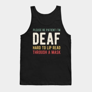 Deaf Awareness Social Distancing Tank Top